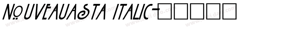 NouveauAsta Italic字体转换